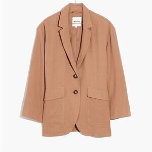 Madewell Cotton-Linen Relaxed Larsen Blazer‎